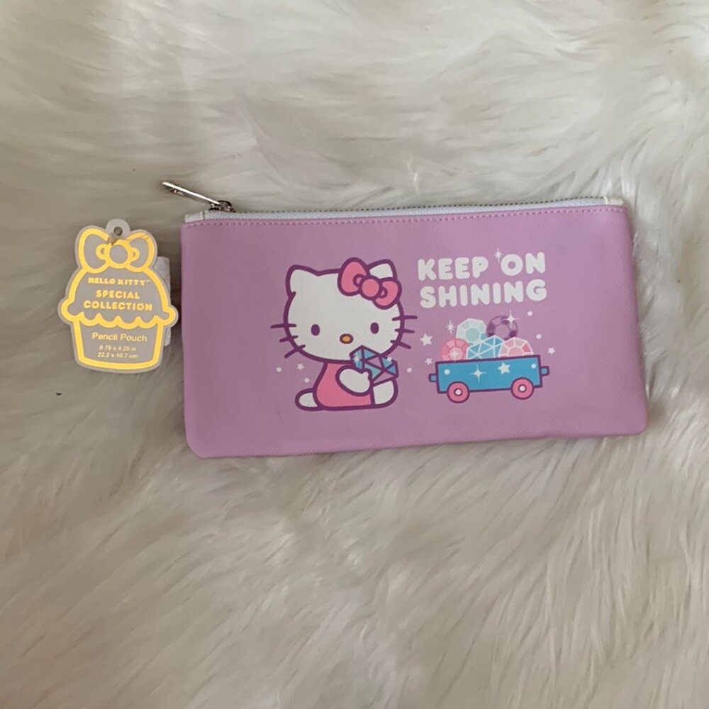 HELLO KITTY Keep on Shining Gemstone Pencil Pouch
